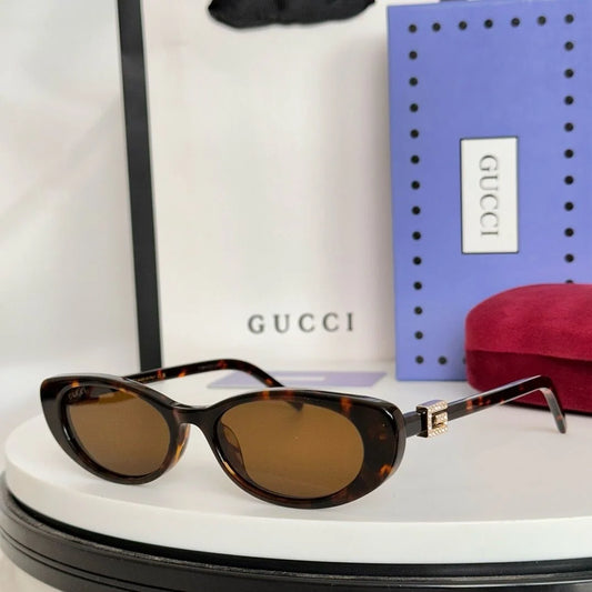 Gucci Women Sunglasses Havana Brown Oval GG1684SA 004
