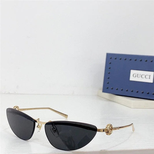 GUCCI Rectangular Frame 2024 in metal frame New Season GG1701 Sunglasses