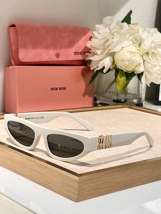 Miu Miu Glimpse oval-frame Acetate - 54 -07ZS Women's Sunglasses