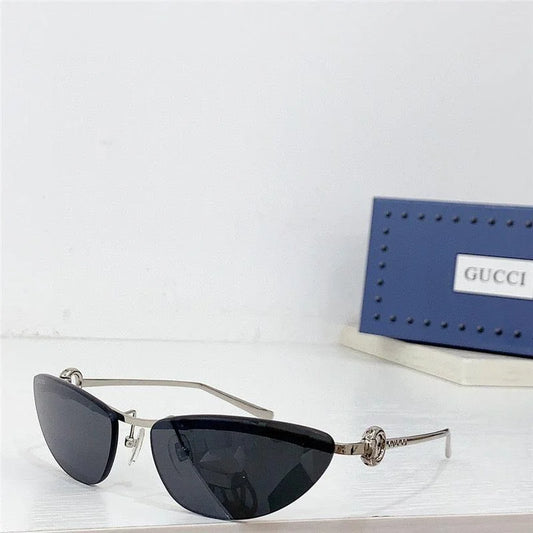 GUCCI Rectangular Frame 2024 in metal frame New Season GG1701 Sunglasses