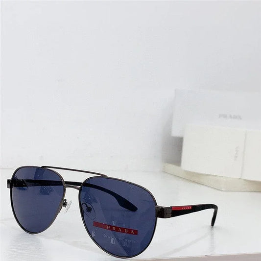 PRADA SPS54T 1AB5Z1 58 Polarized Men's Pilot Sunglasses