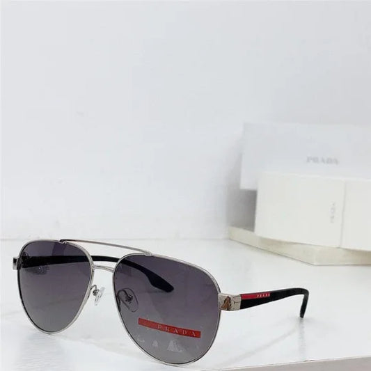 PRADA SPS54T 1AB5Z1 58 Polarized Men's Pilot Sunglasses